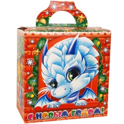 Подарок Снежок красный 12939